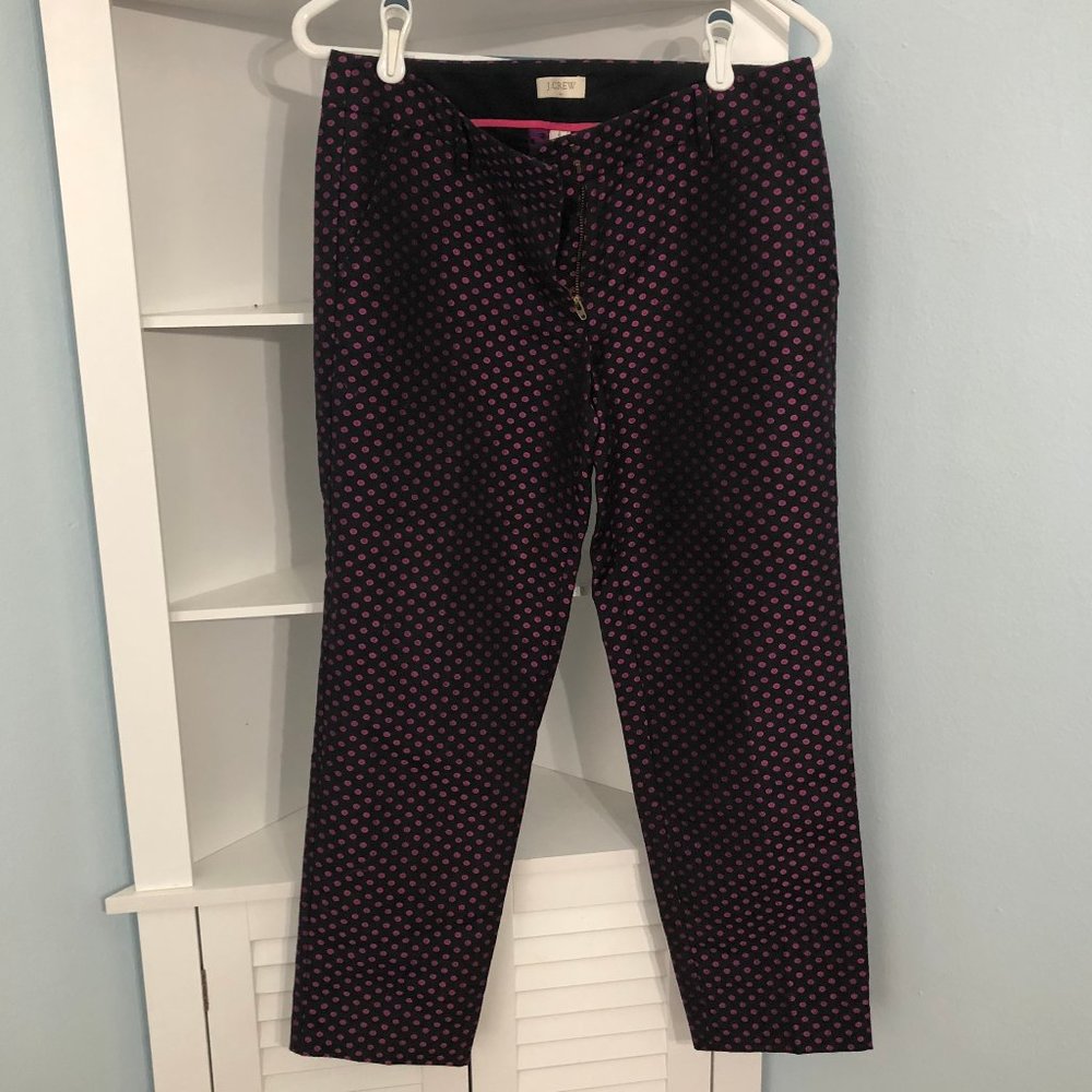 JCrew pink circle dress pant, Size 4